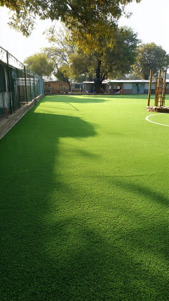 Johannesburg, professional artificial grass installation, artificial grass company Randburg, artificial grass installers Midrand, trusted artificial grass suppliers, premium artificial grass Johannesburg, artificial grass pile height, drainage artificial grass, UV resistant synthetic turf, EPDM rubber granules, polyurethane binder, impact absorption surfacing, fall height safety standards, artificial grass backing system, playground safety surfacing, artificial grass summer heat, artificial grass winter frost, all weather playground surfacing, Johannesburg climate artificial grass, Gauteng weather resistant surfacing, summer landscaping solutions, year-round green grass, commercial artificial grass, residential artificial grass, sports field artificial turf, office park landscaping, commercial playground surfacing, business property landscaping, creche playground surfacing, school playground surfacing, artificial grass cleaning, rubber wet pour maintenance, low maintenance landscaping, artificial grass care, playground surface maintenance, synthetic turf upkeep, artificial grass brushing, surface cleaning costs